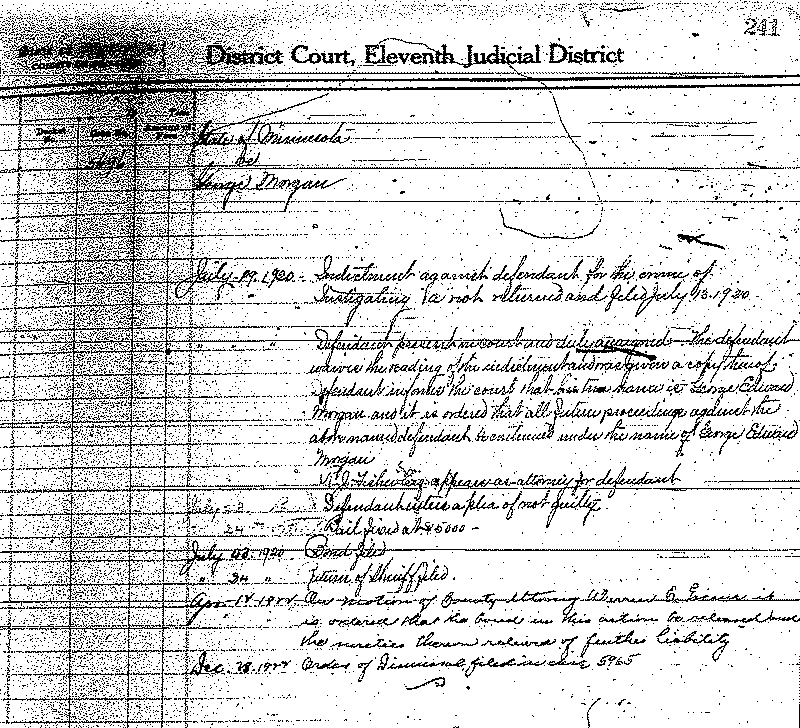 George Morgan. Case No. 5696.