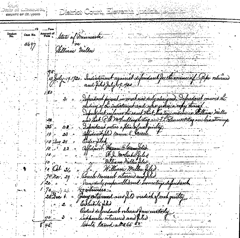 William Miller. Case No. 5697.