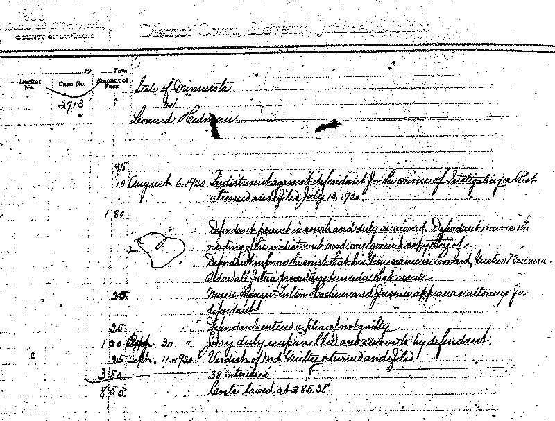 Leonard Hedman. Case No. 5713.