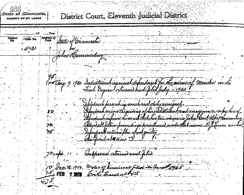 John Hammerberg. Case No. 5721.