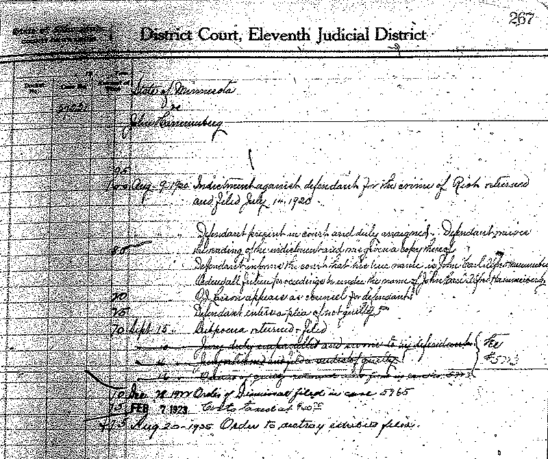 John Hammerberg. Case No. 5722.