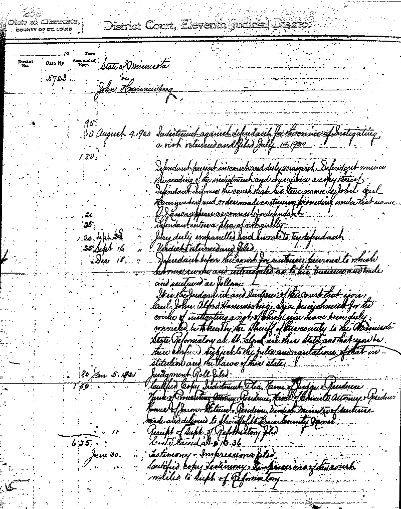 John Hammerberg. Case No. 5723.