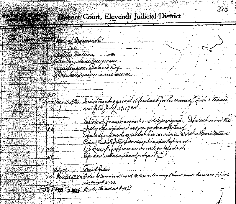 Arthur Mattson, John Doe, Richard Roe. Case No. 5730.