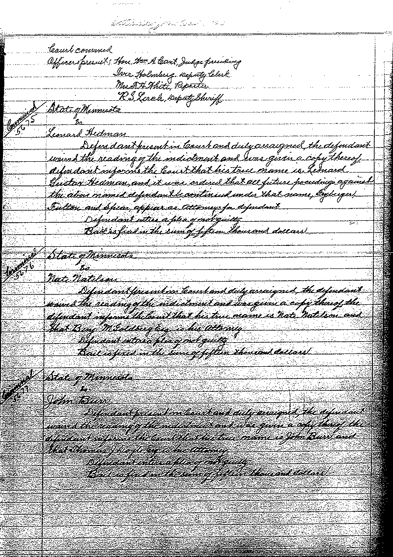 June-September 1920. Selected pages 438-499.--Gov&#039;t Record(s)--Criminal Journal (gif)