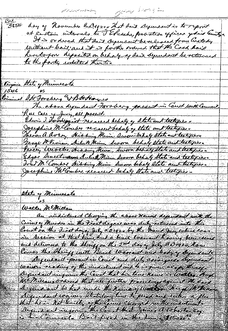 June-September 1920. Selected pages 438-499.--Gov&#039;t Record(s)--Criminal Journal (gif)