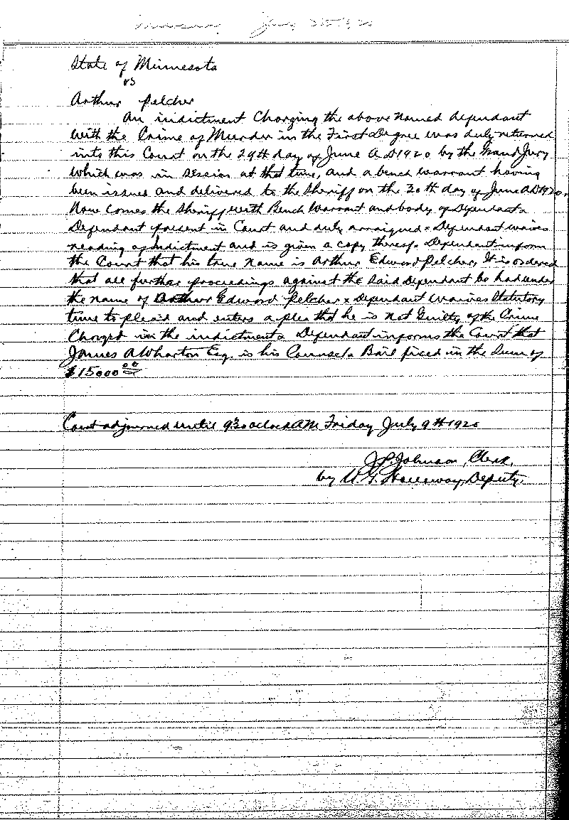 June-September 1920. Selected pages 438-499.--Gov&#039;t Record(s)--Criminal Journal (gif)