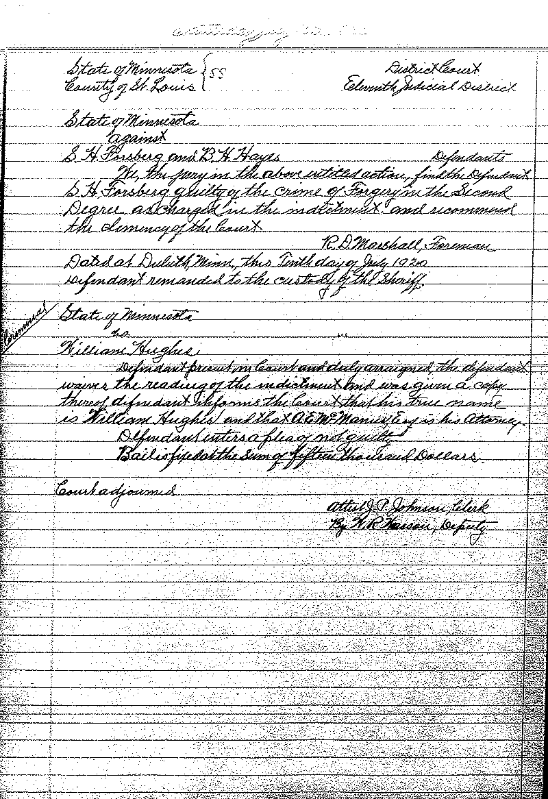 June-September 1920. Selected pages 438-499.--Gov&#039;t Record(s)--Criminal Journal (gif)