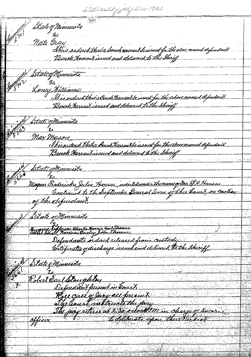 June-September 1920. Selected pages 438-499.--Gov&#039;t Record(s)--Criminal Journal (gif)