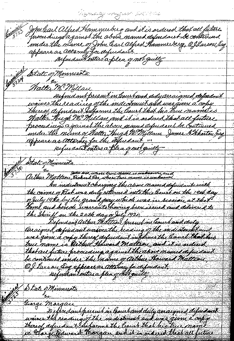 June-September 1920. Selected pages 438-499.--Gov&#039;t Record(s)--Criminal Journal (gif)