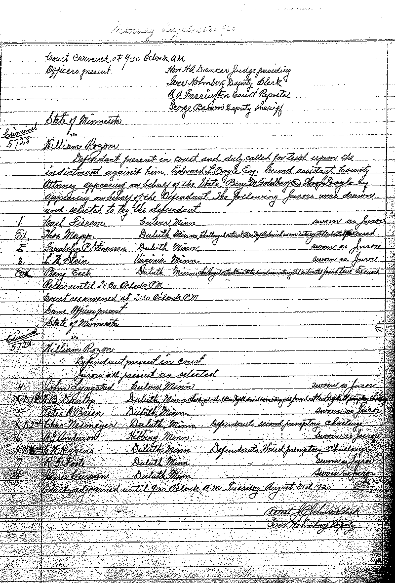 June-September 1920. Selected pages 438-499.--Gov&#039;t Record(s)--Criminal Journal (gif)