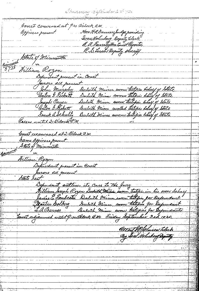 June-September 1920. Selected pages 438-499.--Gov&#039;t Record(s)--Criminal Journal (gif)