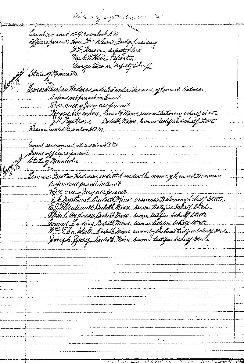 August 1920-February 1921. Selected pages 1-152.--Gov&#039;t Record(s)--Criminal Journal (gif)