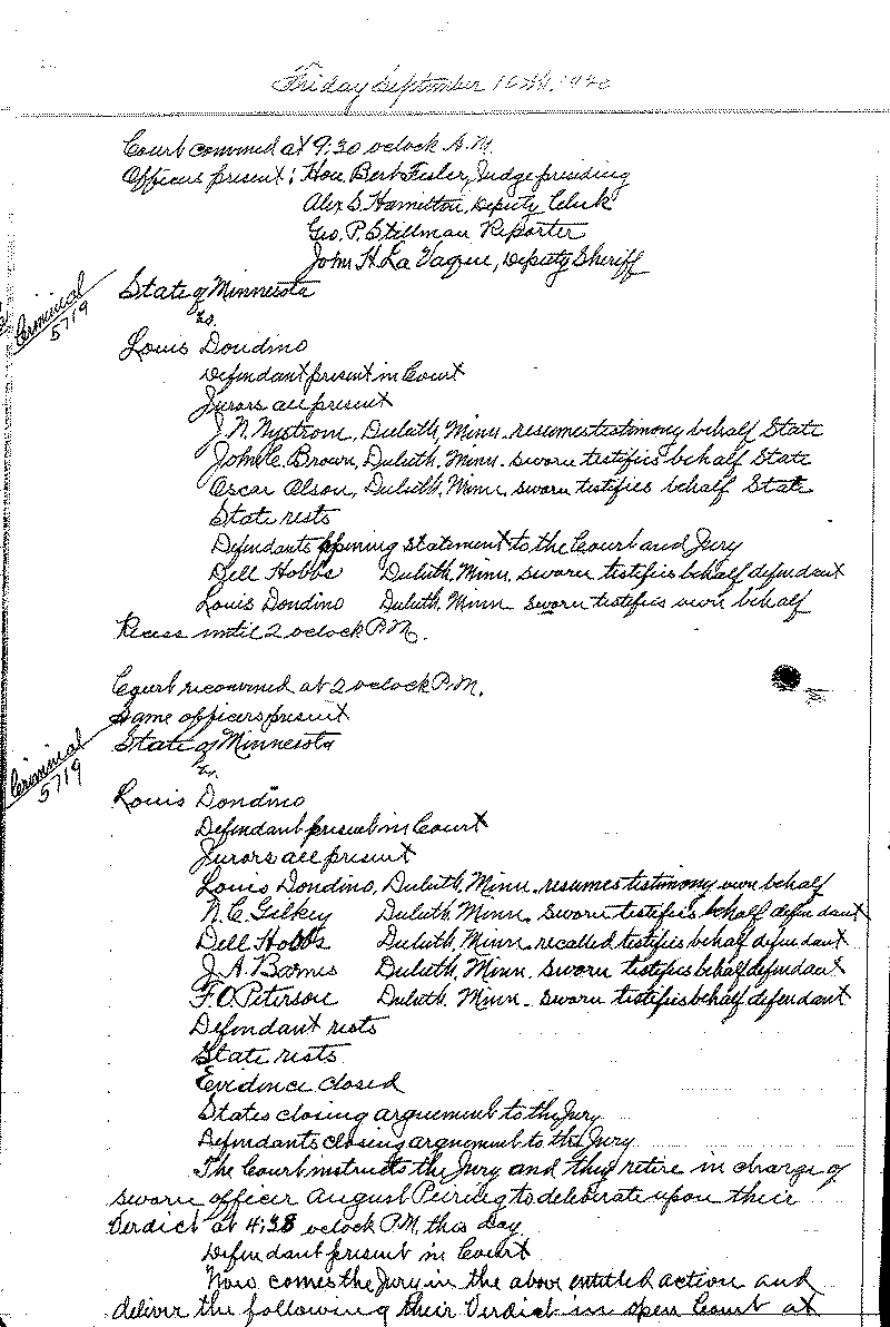 August 1920-February 1921. Selected pages 1-152.--Gov&#039;t Record(s)--Criminal Journal (gif)