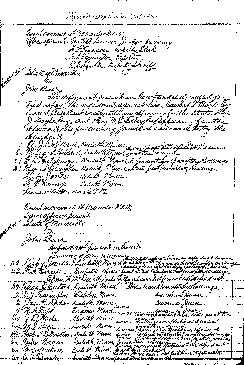 August 1920-February 1921. Selected pages 1-152.--Gov&#039;t Record(s)--Criminal Journal (gif)