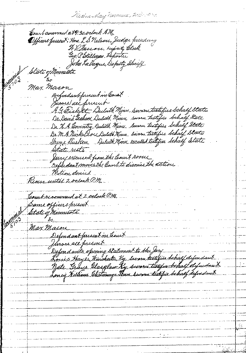 August 1920-February 1921. Selected pages 1-152.--Gov&#039;t Record(s)--Criminal Journal (gif)