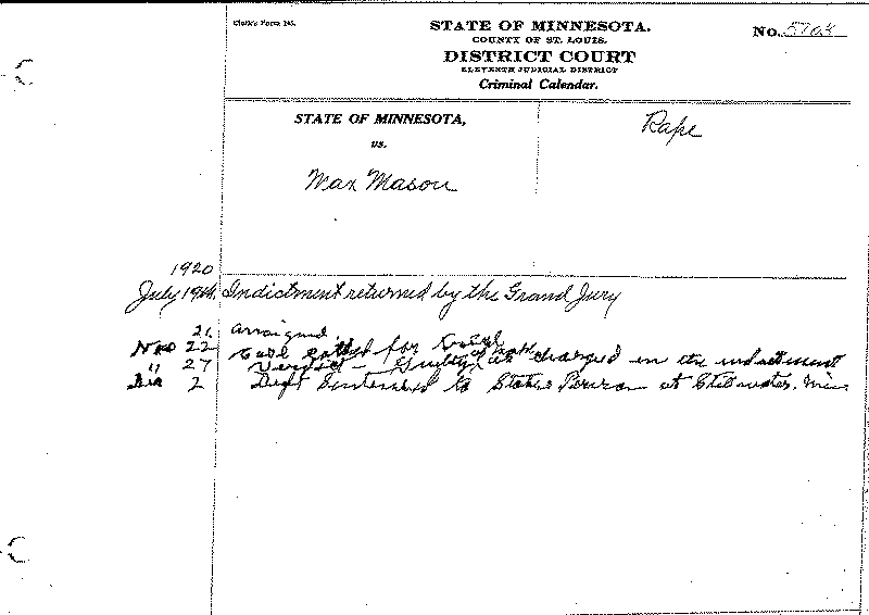 Max Mason. Case No. 5703.
