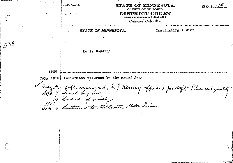 Louis Dondino. Case No. 5719.