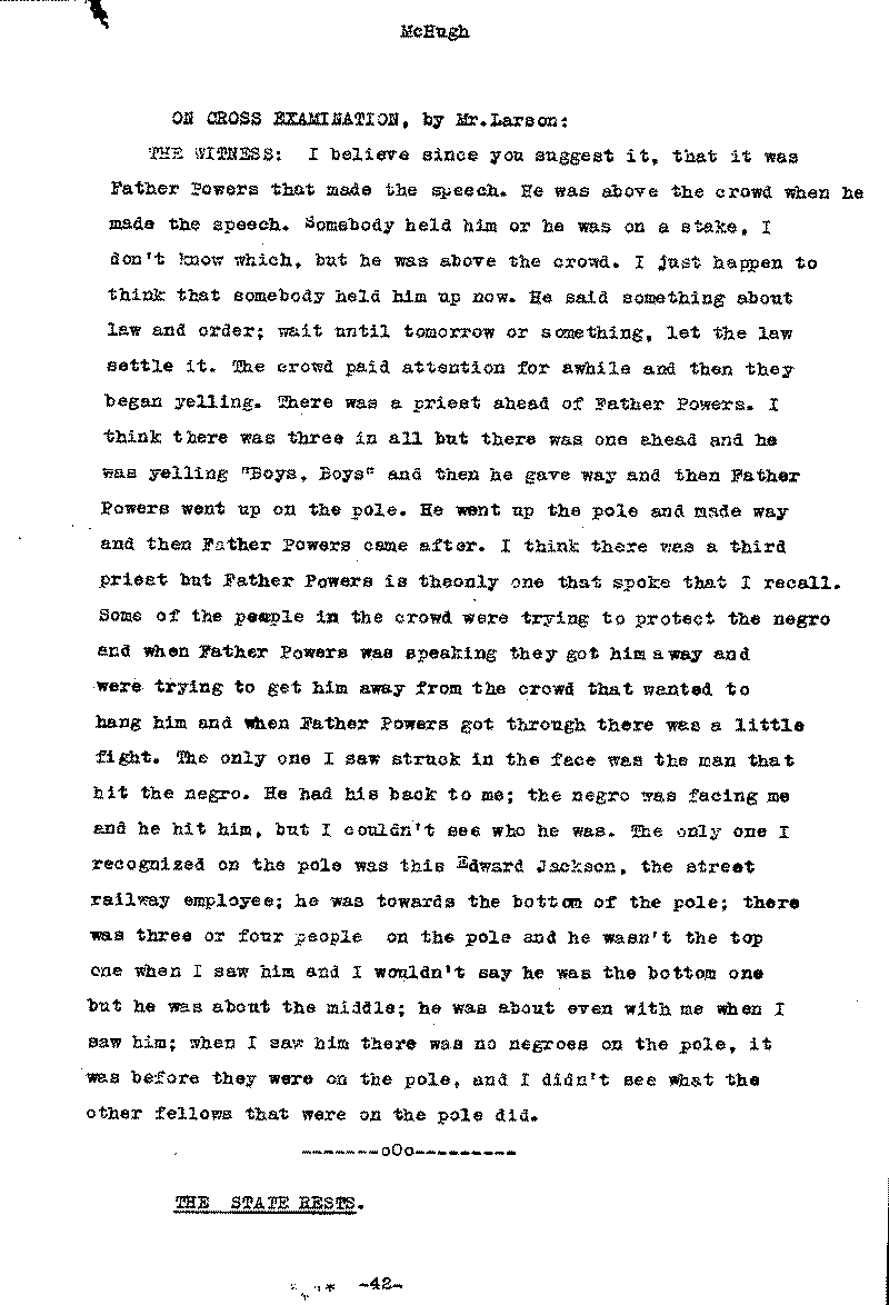 Carl John Alfred Hammerberg. No. 5148. Trial Transcript. June 1921.--Gov&#039;t Record(s)--Trial Transcript (gif)