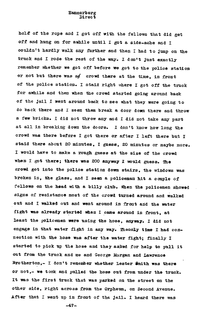 Carl John Alfred Hammerberg. No. 5148. Trial Transcript. June 1921.--Gov&#039;t Record(s)--Trial Transcript (gif)