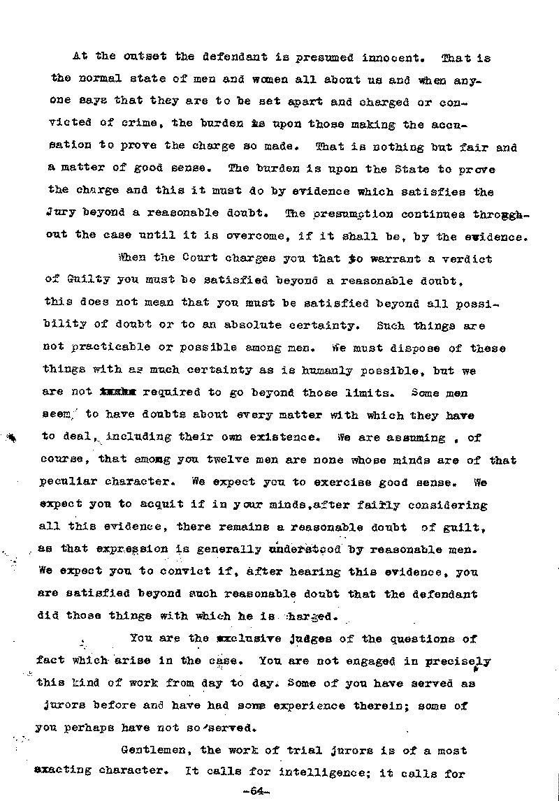Carl John Alfred Hammerberg. No. 5148. Trial Transcript. June 1921.--Gov&#039;t Record(s)--Trial Transcript (gif)