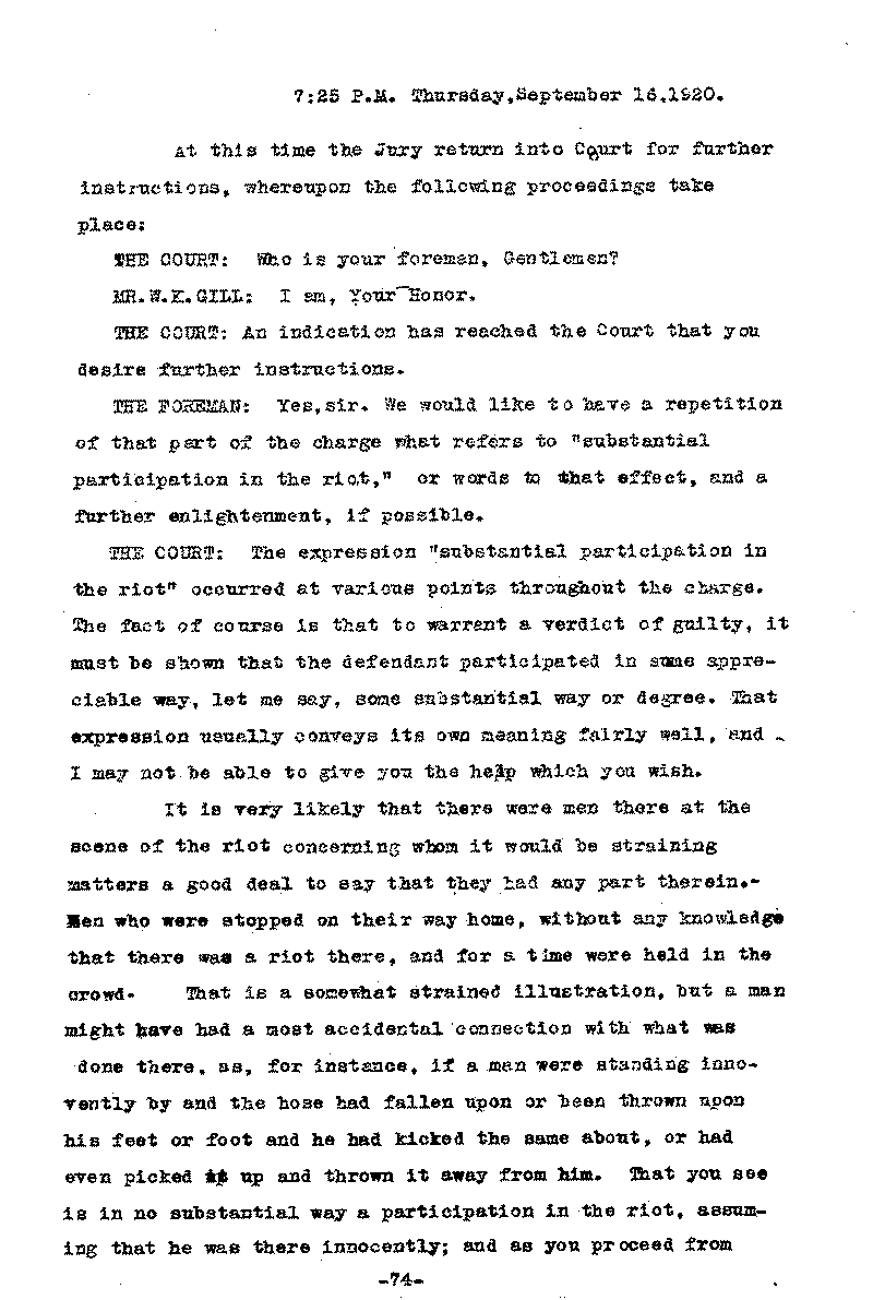 Carl John Alfred Hammerberg. No. 5148. Trial Transcript. June 1921.--Gov&#039;t Record(s)--Trial Transcript (gif)