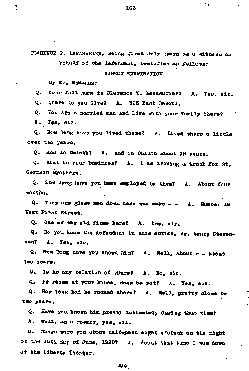 Gilbert Henry Stephenson. No. 6598.--Gov&#039;t Record(s)--Trial Transcript (gif)