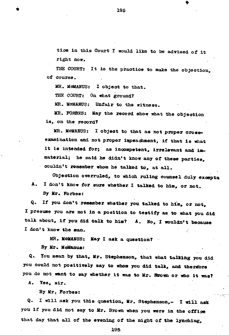 Gilbert Henry Stephenson. No. 6598.--Gov&#039;t Record(s)--Trial Transcript (gif)