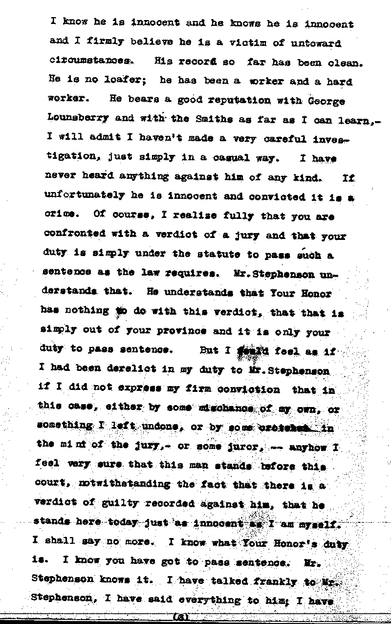 Gilbert Henry Stephenson. No. 6598.--Gov&#039;t Record(s)--Trial Transcript (gif)