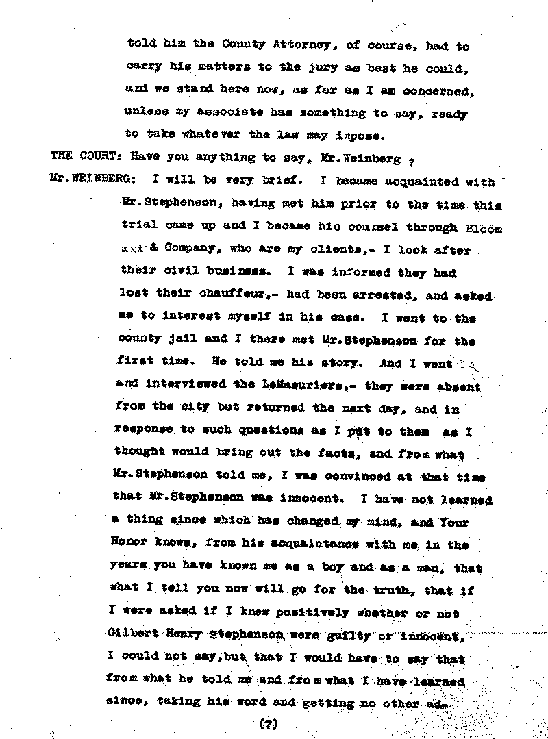 Gilbert Henry Stephenson. No. 6598.--Gov&#039;t Record(s)--Trial Transcript (gif)