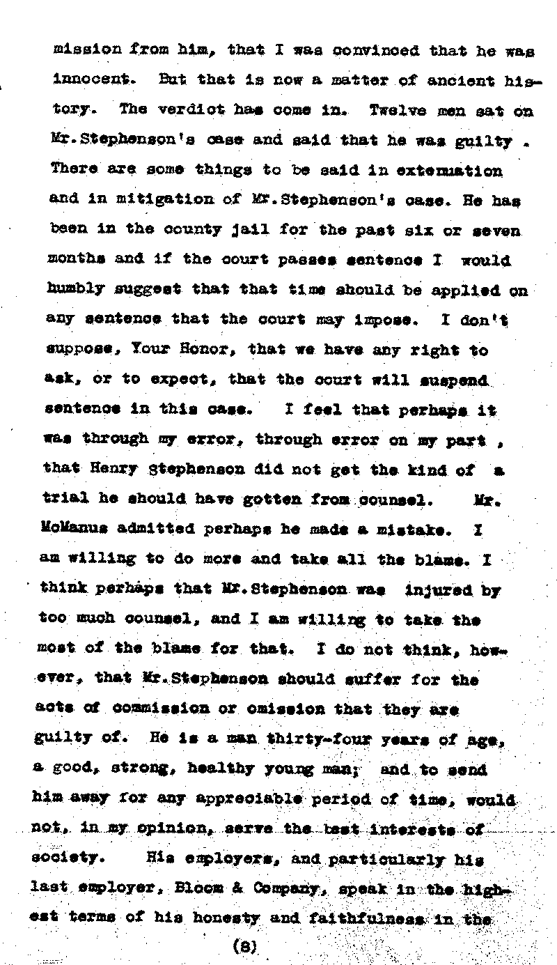 Gilbert Henry Stephenson. No. 6598.--Gov&#039;t Record(s)--Trial Transcript (gif)