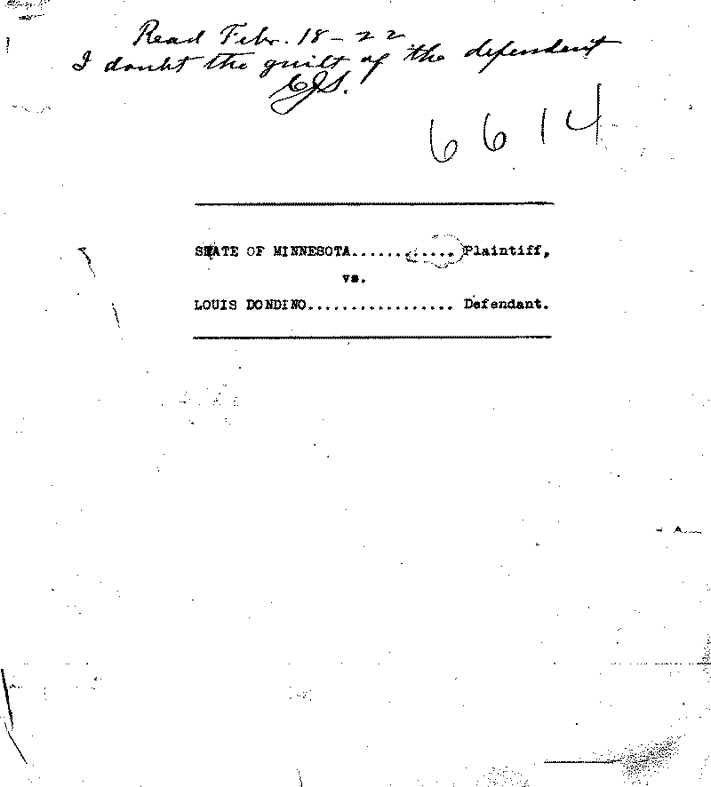 Louis Dondino. No. 6614.--Gov&#039;t Record(s)--Trial Transcript (gif)