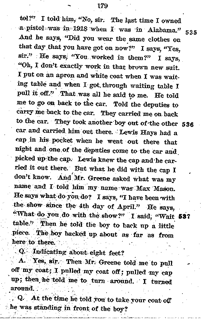 State of Minnesota vs. Max Mason. Case No. 22590. 1921-1922. Supreme Court Record.--Gov&#039;t Record(s)--Supreme Court Record (gif)