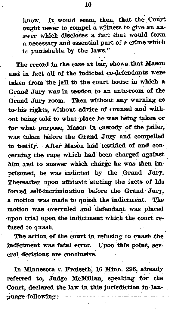 State of Minnesota vs. Max Mason. Case No. 22590. 1921-1922. Appellant's Brief.--Gov't Record(s)--Appellant's Brief (gif)