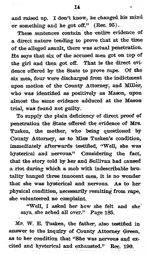 State of Minnesota vs. Max Mason. Case No. 22590. 1921-1922. Appellant's Brief.--Gov't Record(s)--Appellant's Brief (gif)