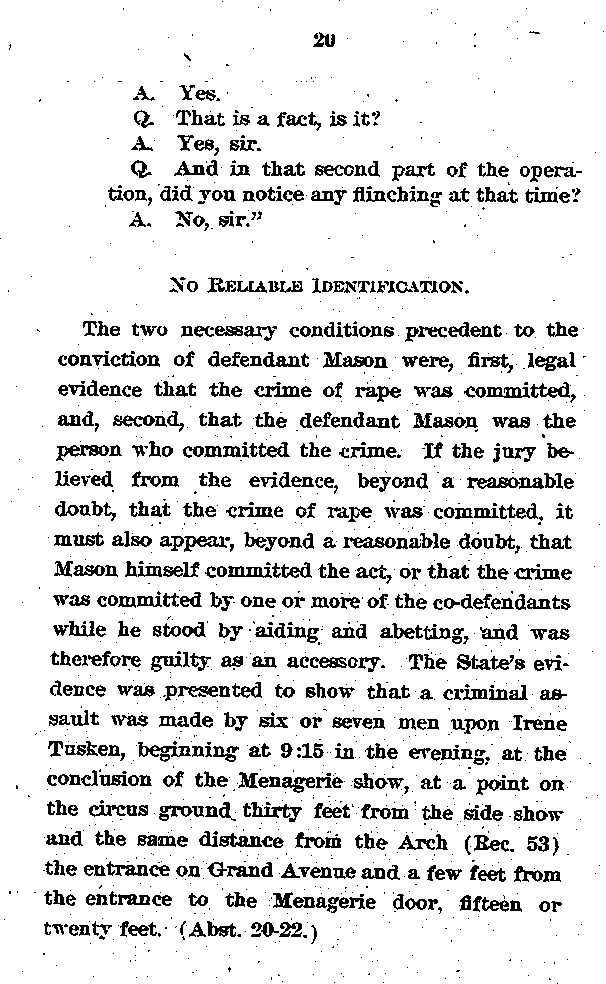 State of Minnesota vs. Max Mason. Case No. 22590. 1921-1922. Appellant's Brief.--Gov't Record(s)--Appellant's Brief (gif)
