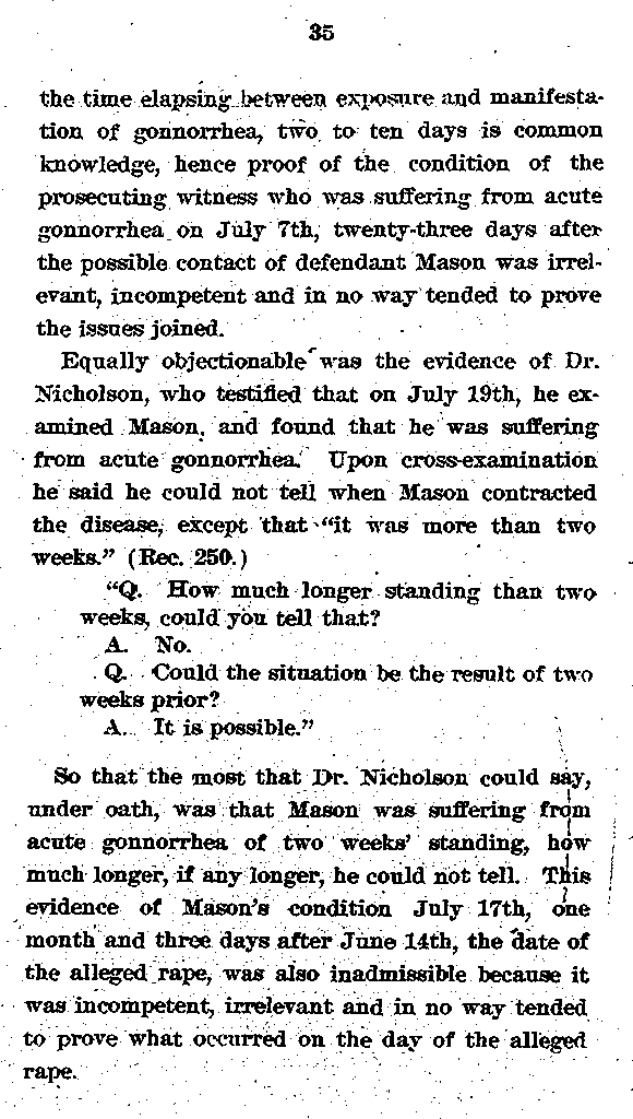 State of Minnesota vs. Max Mason. Case No. 22590. 1921-1922. Appellant's Brief.--Gov't Record(s)--Appellant's Brief (gif)