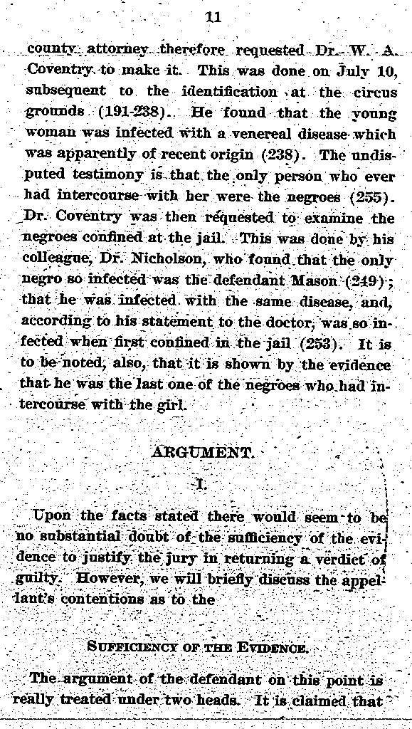 State of Minnesota vs. Max Mason. Case No. 22590. 1921-1922. Brief and Argument for the State.--Gov&#039;t Record(s)--Brief and Argument for the State (gif)