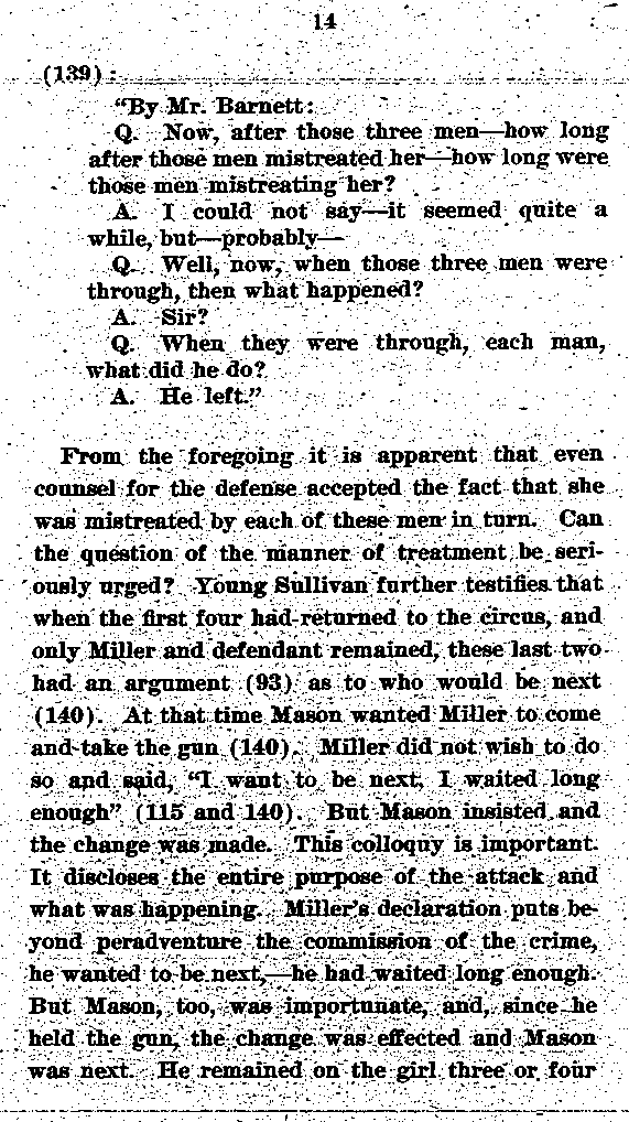 State of Minnesota vs. Max Mason. Case No. 22590. 1921-1922. Brief and Argument for the State.--Gov&#039;t Record(s)--Brief and Argument for the State (gif)