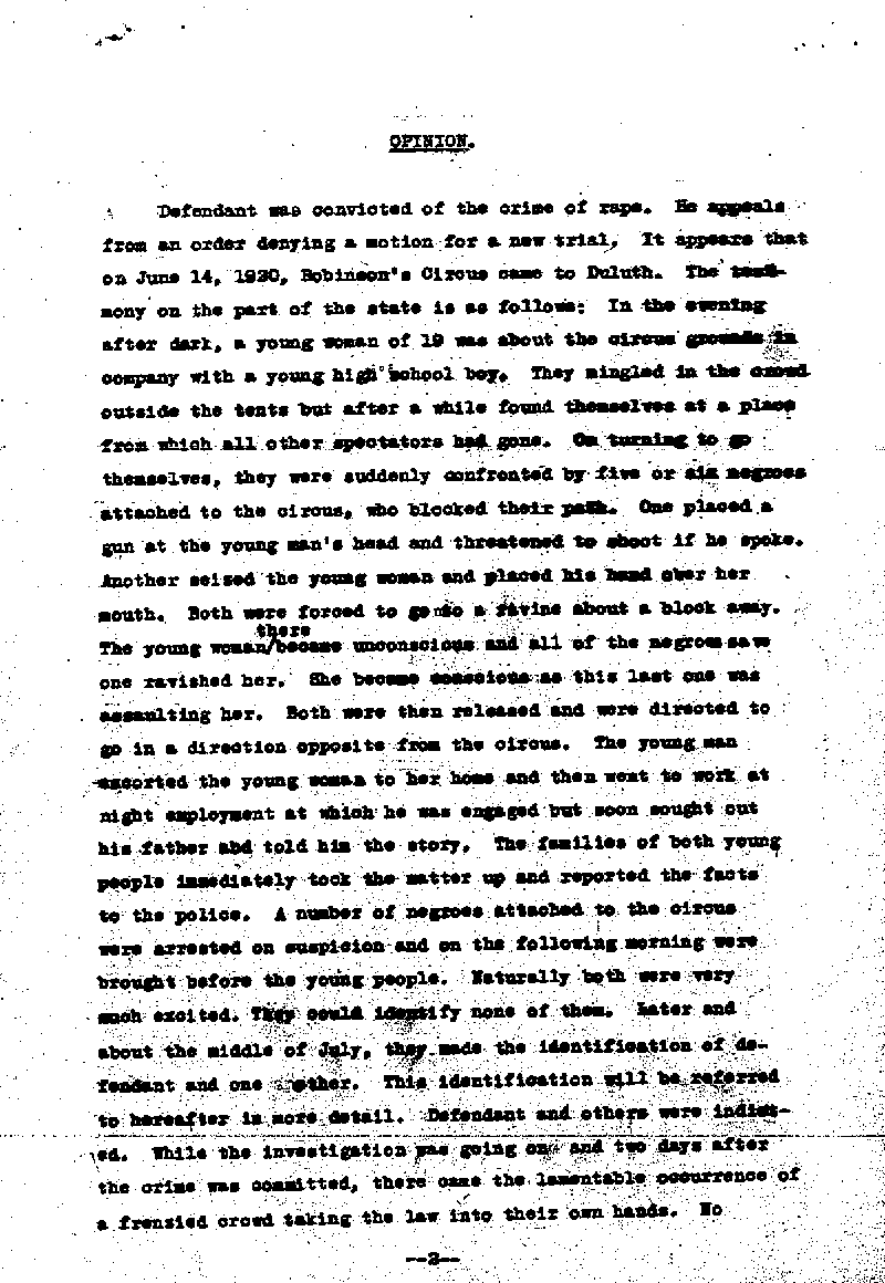 State of Minnesota vs. Max Mason. Case No. 22590. 1921-1922. Opinion and Syllabus.--Gov&#039;t Record(s)--Opinion and Syllabus (gif)