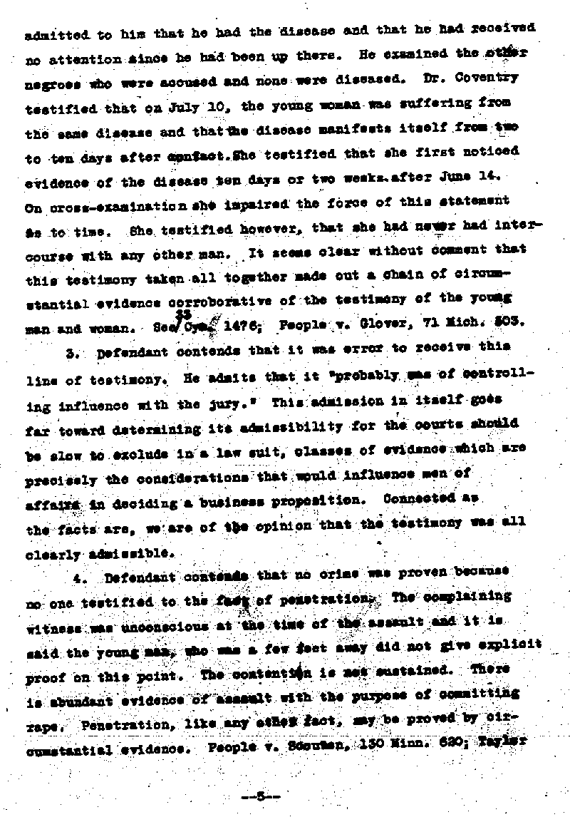 State of Minnesota vs. Max Mason. Case No. 22590. 1921-1922. Opinion and Syllabus.--Gov&#039;t Record(s)--Opinion and Syllabus (gif)