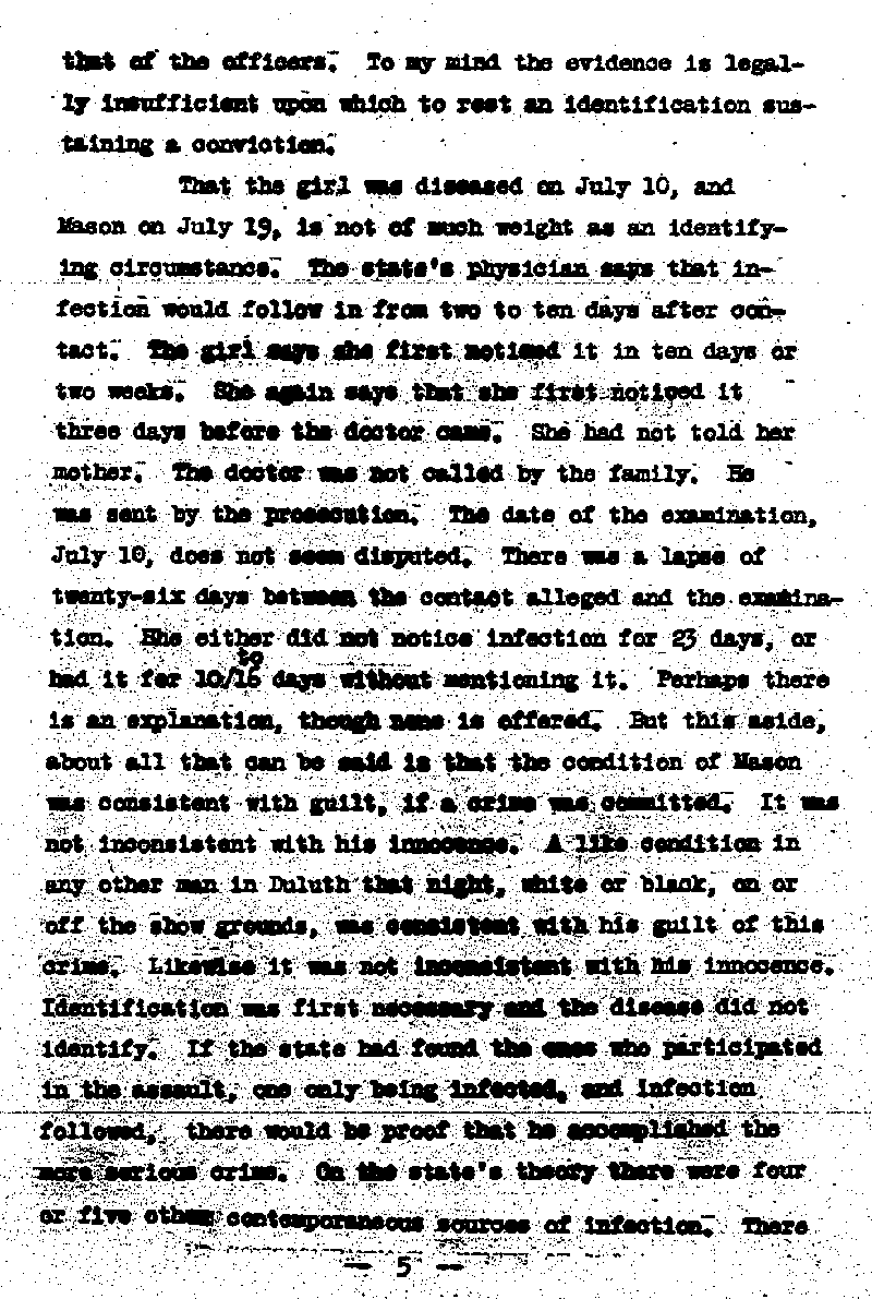 State of Minnesota vs. Max Mason. Case No. 22590. 1921-1922. Opinion and Syllabus.--Gov&#039;t Record(s)--Opinion and Syllabus (gif)