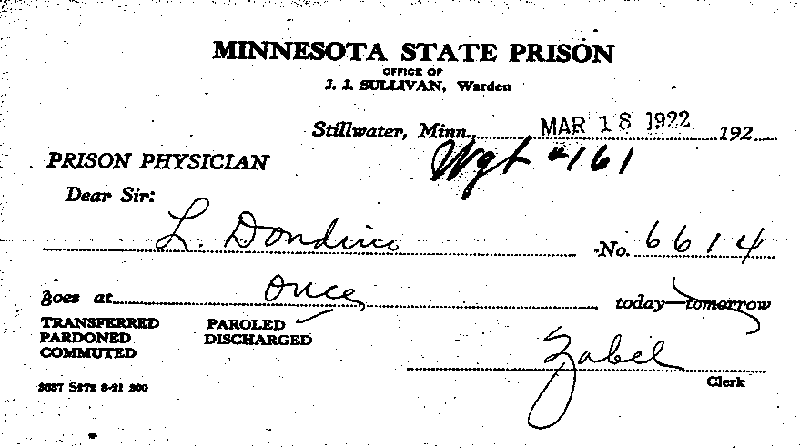 Louis Dondino. Case No. 6614.--Gov&#039;t Record(s)--Inmate Medical Case Files (gif)
