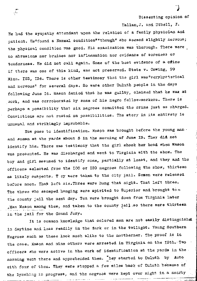 Max Mason. Case No. 6785. Supreme Court Syllabus and Dissent.--Gov&#039;t Record(s)--Supreme Court Syllabus and Dissent (gif)