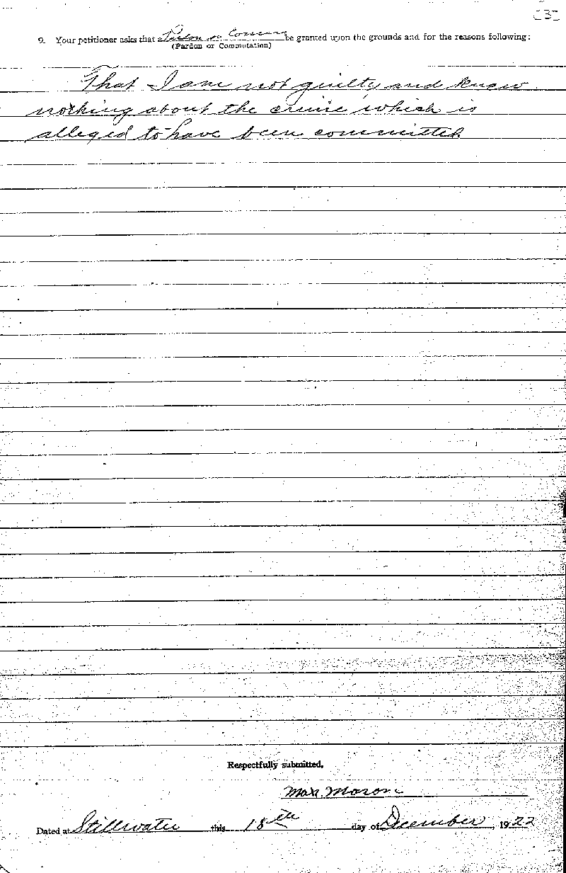 Max Mason. Application No. 5702. 1922-1924.--Gov&#039;t Record(s)--Pardon Application (gif)