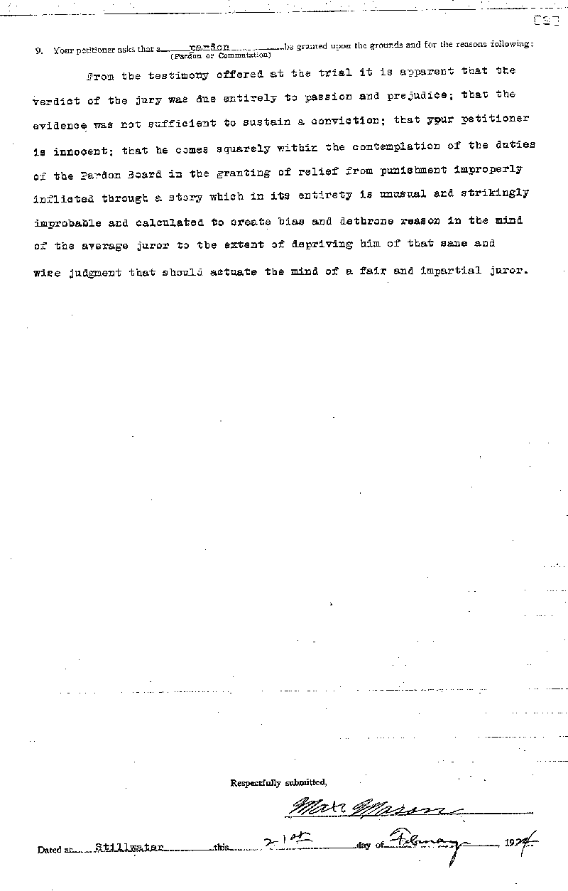Max Mason. Application No. 6205. 1922-1924.--Gov&#039;t Record(s)--Pardon Application (gif)