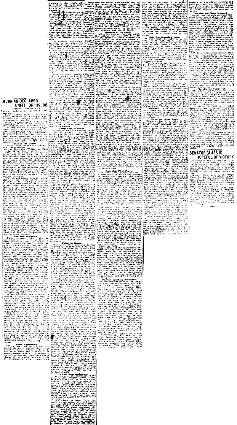 Murnian Declared Unfit For His Job.--Newspaper(s) (gif)