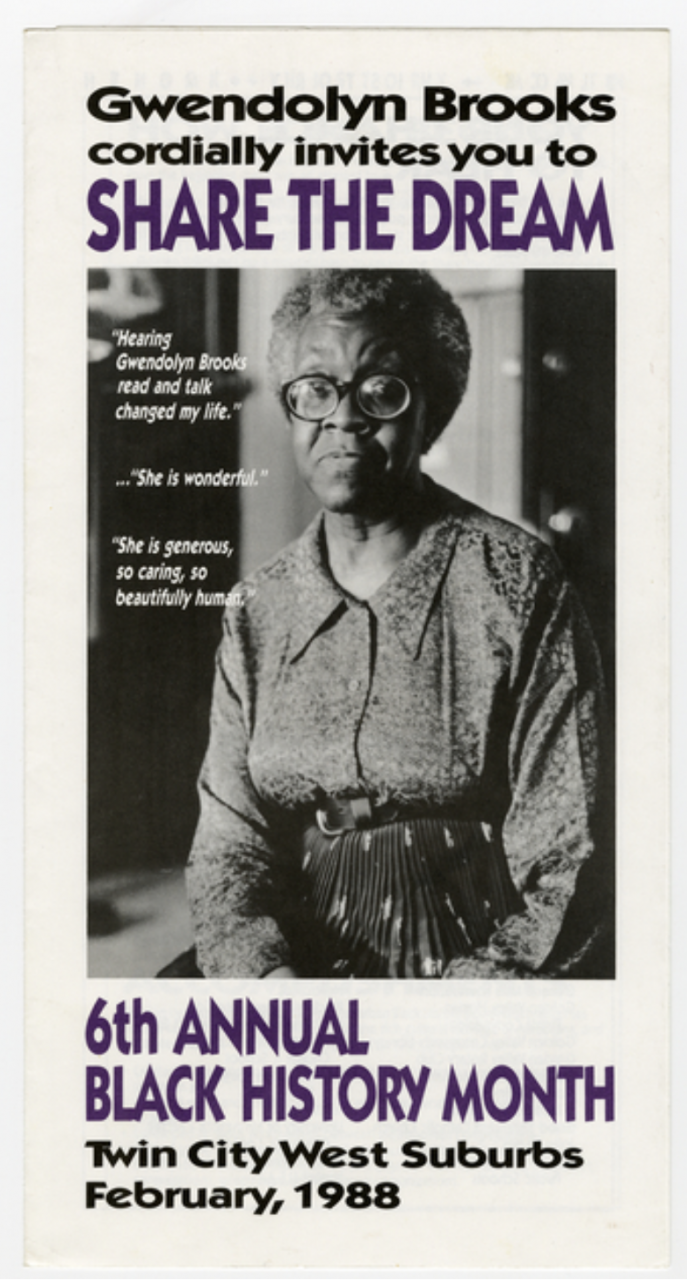 Black History Month pamphlet.