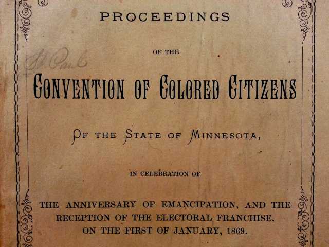 Convention of colored citizens.