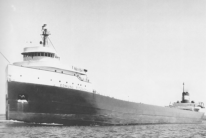 Edmund Fitzgerald at launch, facing left