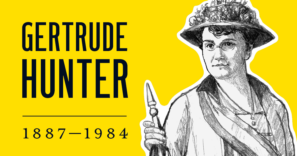 Gertrude Hunter 1887 -1984.